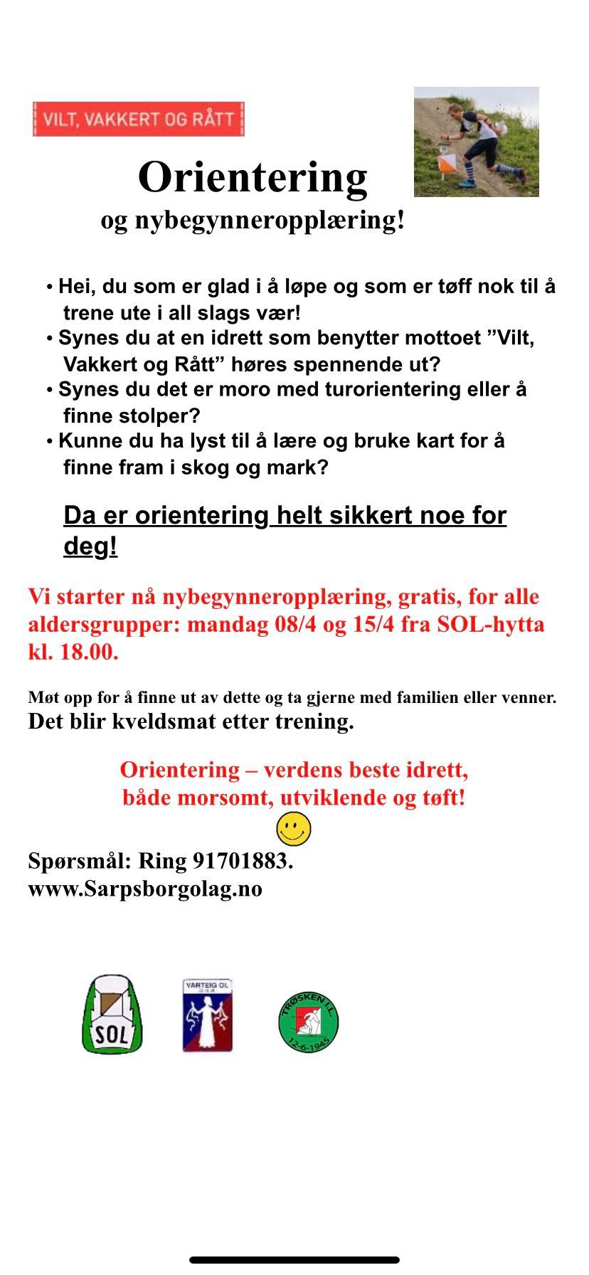 Våren er her, bli med på nybegynneropplæring😃