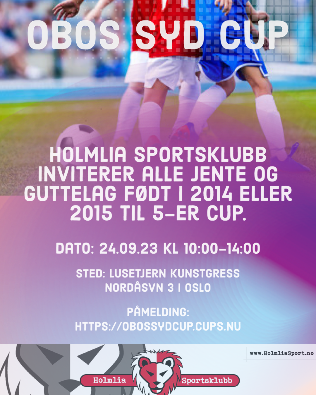 OBOS Syd Cup for 8 og 9-åringer arrangeres av HSK Fotball