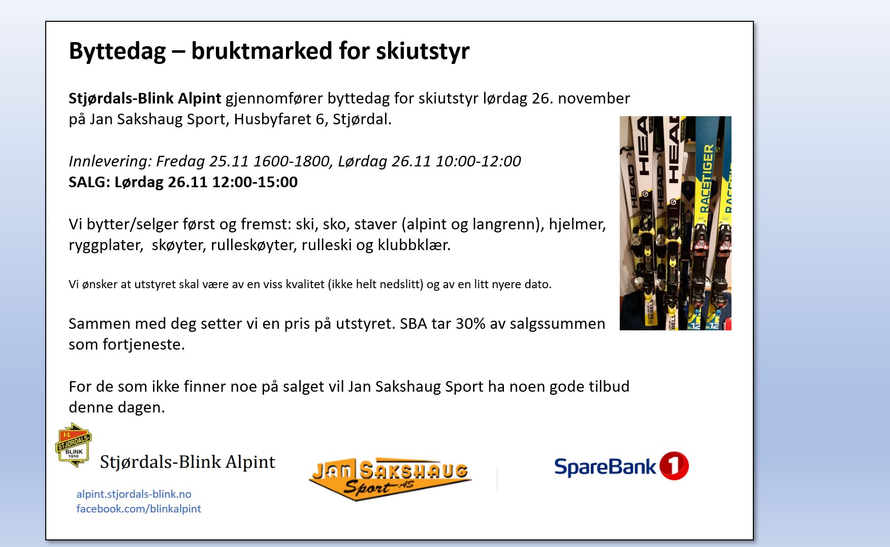 BRUKTSALGET høsten 2022 (trykk på nyhetssaken)