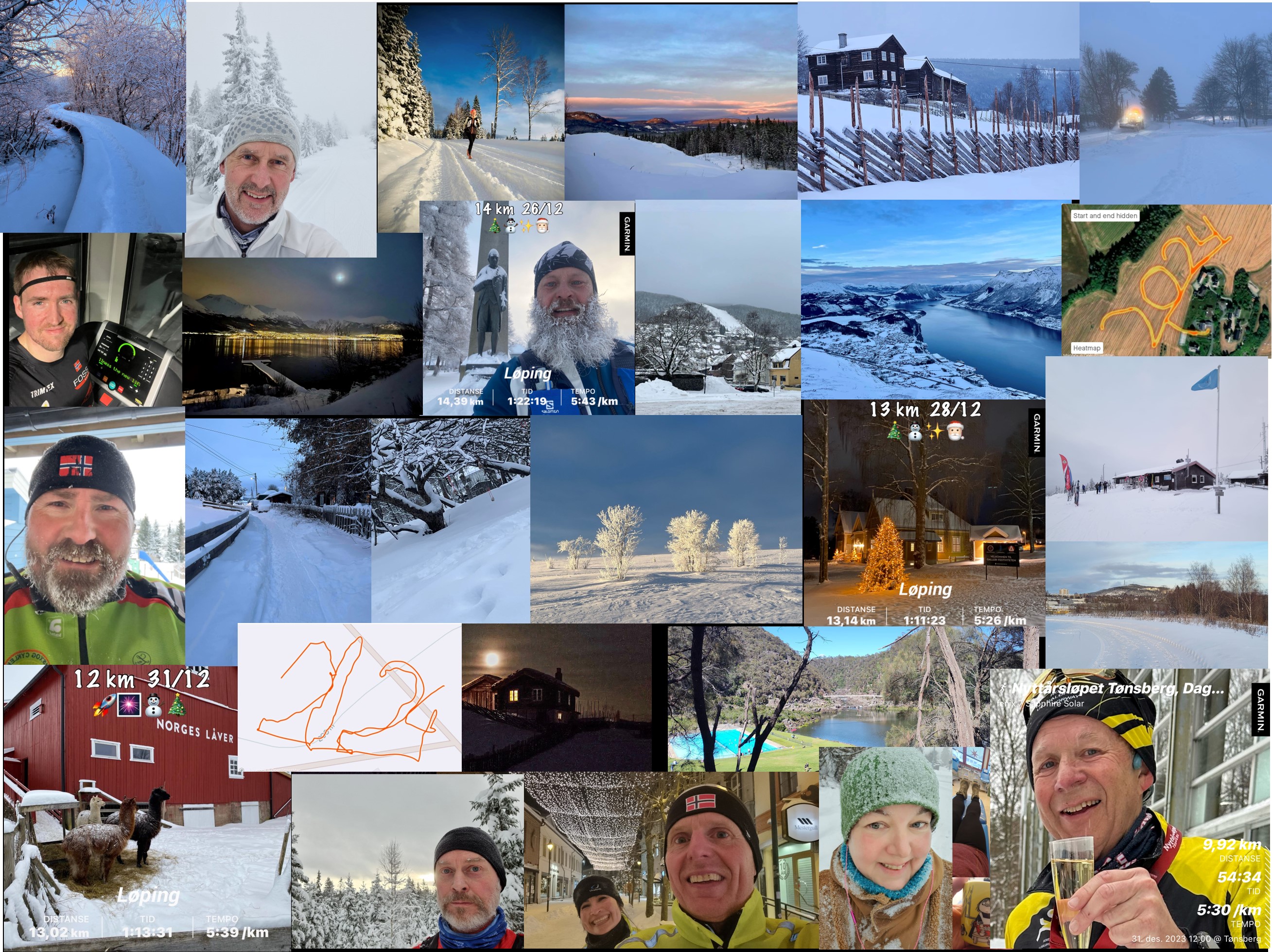 40 fullførte og løp til sammen 6.444 km i klubbens juleutfordring