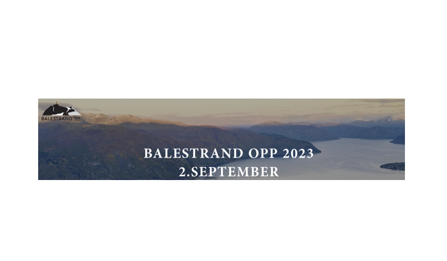 Velkommen til Balestrand OPP 2.september 2023