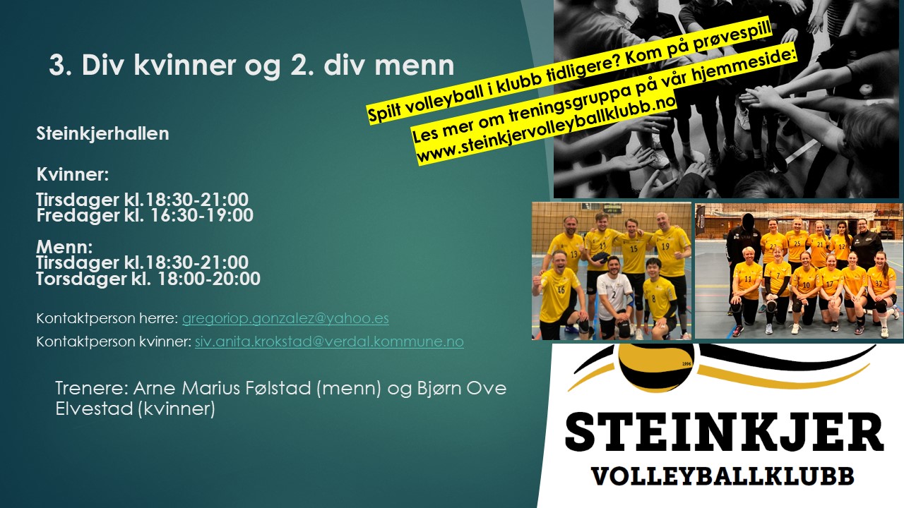 Kom å prøvespill for kvinner 3. div og herre 2. div