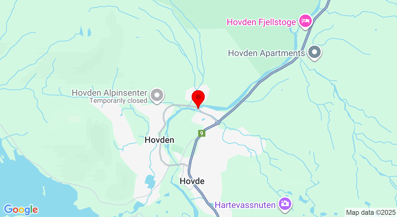 Google Map of https://www.google.com/maps/place/Hovden langrennsarena,4755+Hovden i Setesdal
