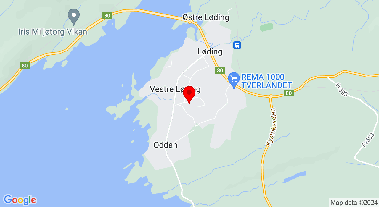 Google Map of https://www.google.com/maps/place/Tverlandshallen,8050+Tverlandet