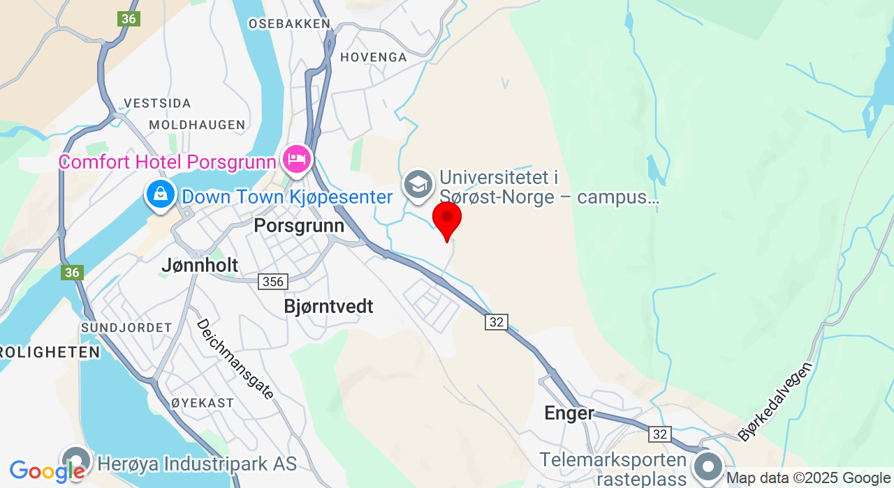 Google Map of https://www.google.com/maps/place/Kjølnes Ring 60,3918+Porsgrunn