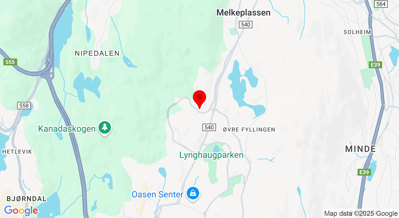 Google Map of https://www.google.com/maps/place/Vestlundveien 19, gymsalen,Fyllingsdalen