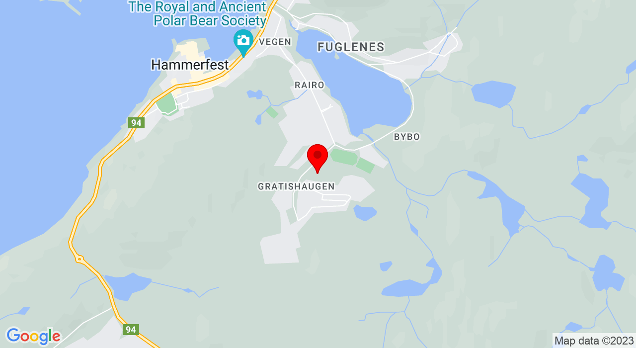 Google Map of Gymsalen på Baksalen skole,Hammerfest