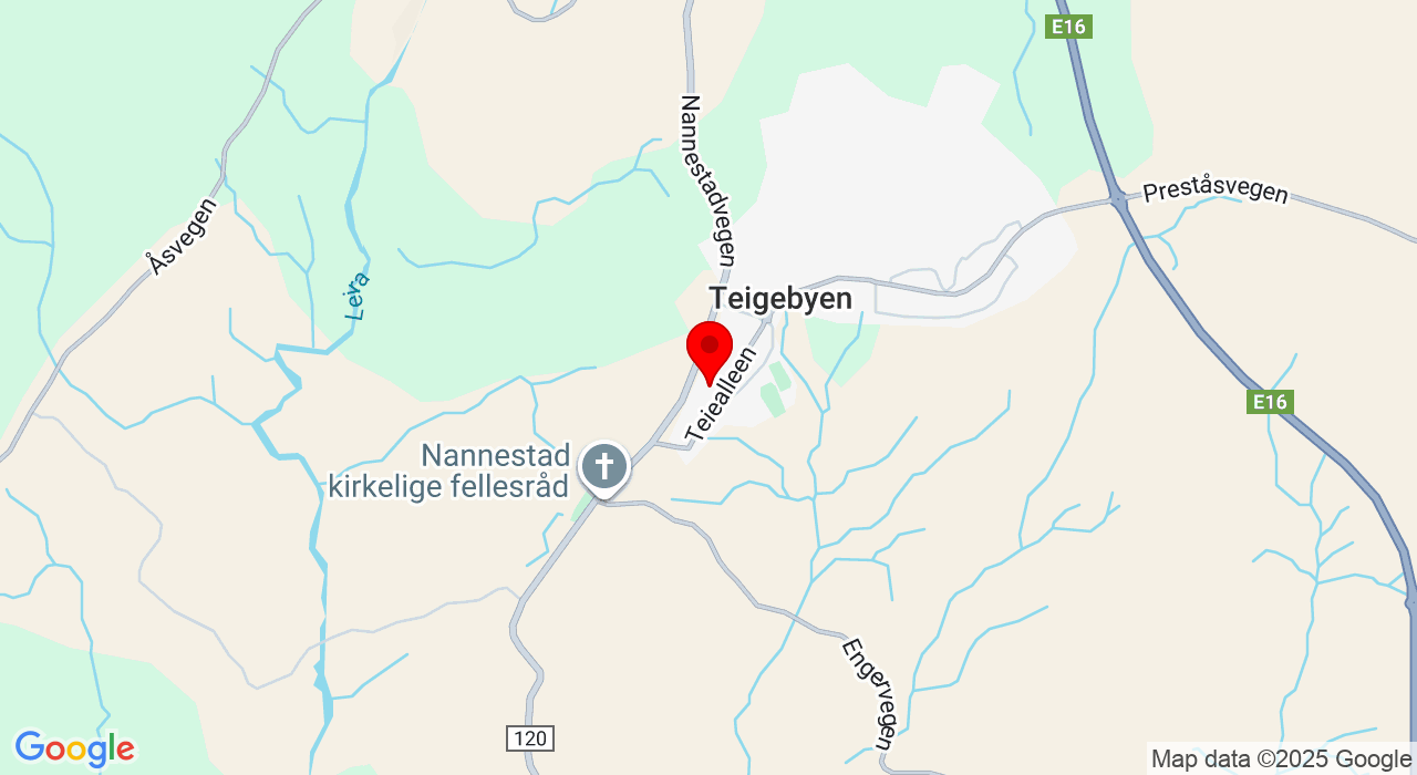 Google Map of https://www.google.com/maps/place/Teiealleen 17,2030+NANNESTAD