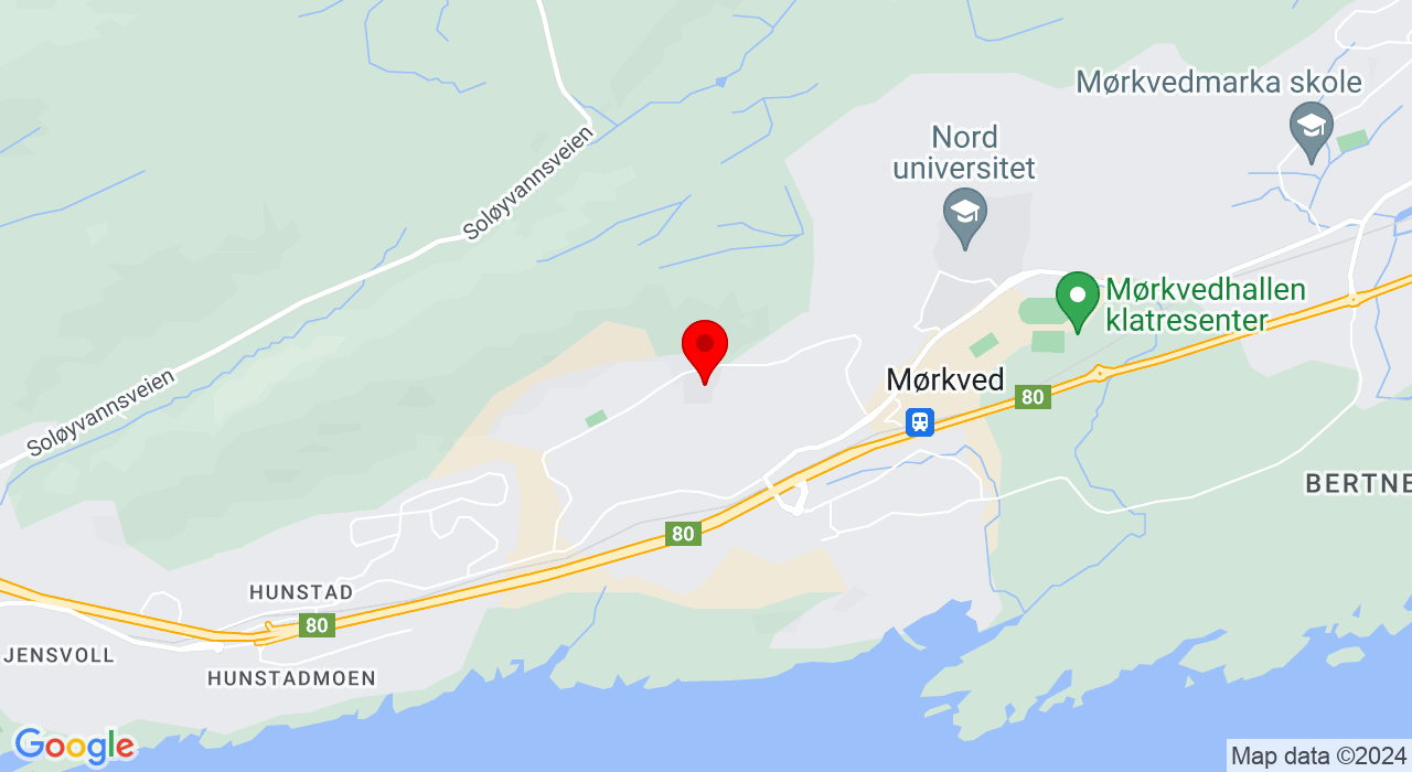 Google Map of https://www.google.com/maps/place/Hunstad barneskole,8022+Bodø