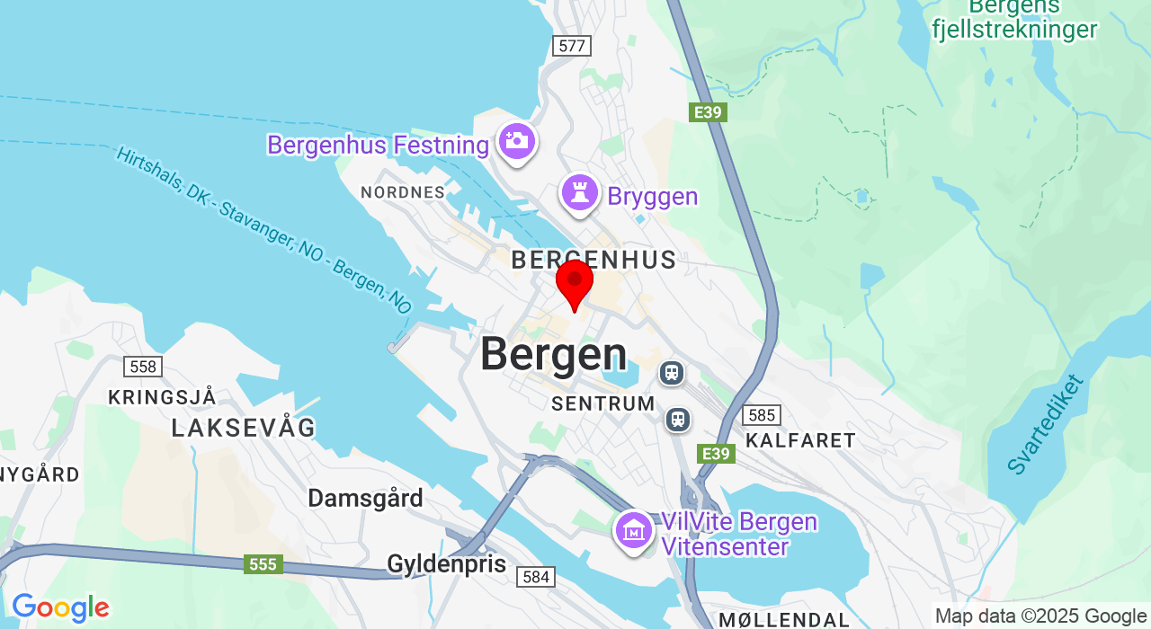 Google Map of https://www.google.com/maps/place/Torgalmenningen Bergen, foran det store juletreet,5003+Bergen