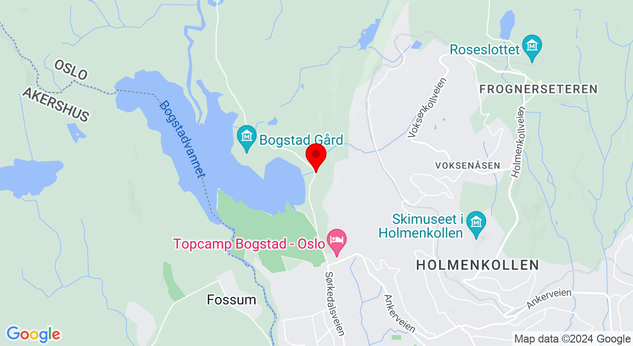 Google Map of https://www.google.com/maps/place/Bogstad badeplass,,0757+OSLO
