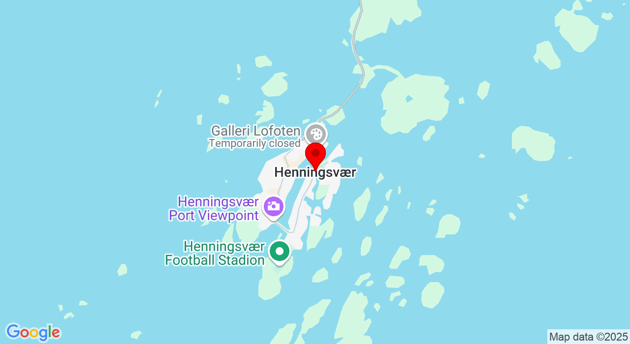 Google Map of https://www.google.com/maps/place/Henningsvær,8312+Henningsvær