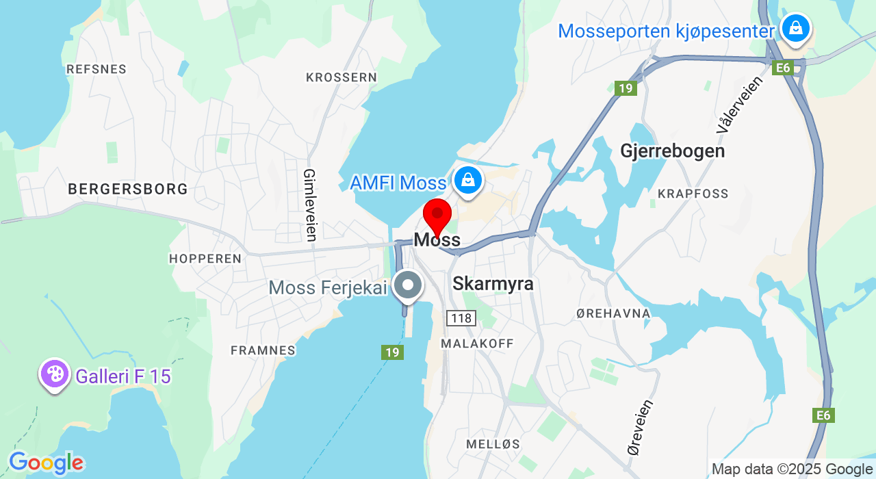 Google Map of https://www.google.com/maps/place/KNA Varna ligger på Skjønnerødtoppen, RV 115 mellom Moss og Svinndal. 