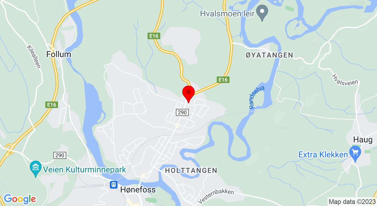 Google Map of https://www.google.com/maps/place/Hønengata 85, kremmertorvet sport og fritid,3515+HØNEFOSS