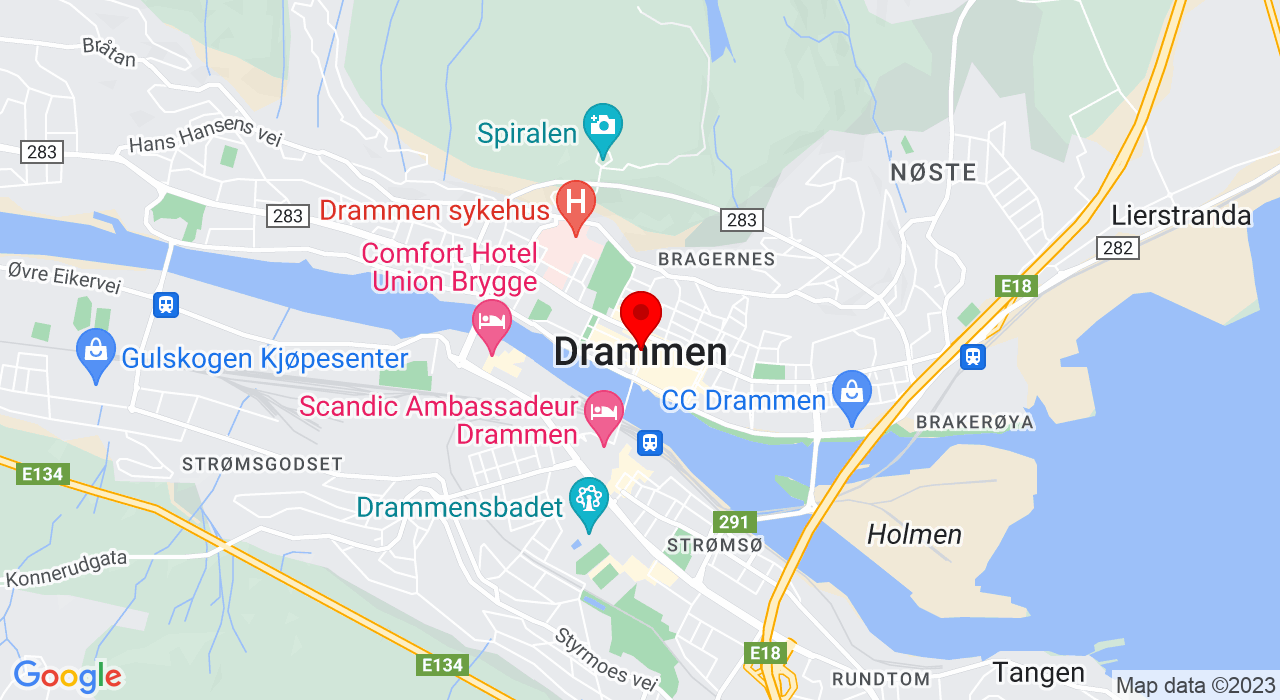 Google Map of https://www.google.com/maps/place/Søren Lemmichsgate 1,3015+DRAMMEN