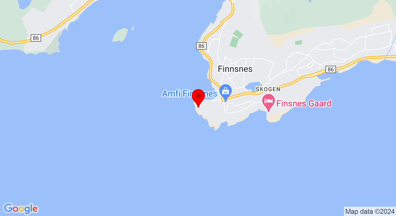 Google Map of https://www.google.com/maps/place/Bernhard Lund vei 8,9300+Finnsnes
