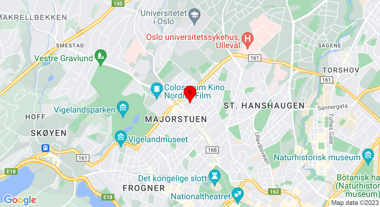 Google Map of https://www.google.com/maps/place/Trudvangveien 2B,0363+Oslo