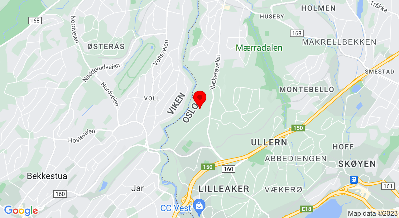 Google Map of https://www.google.com/maps/place/Ullern Flerbukshall,0383+Oslo