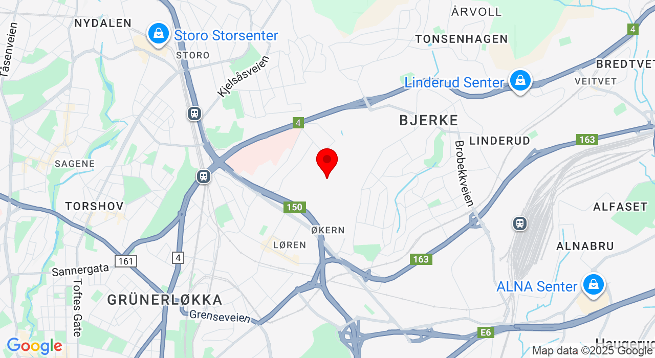 Google Map of https://www.google.com/maps/place/Lørenbanen,0580+Oslo