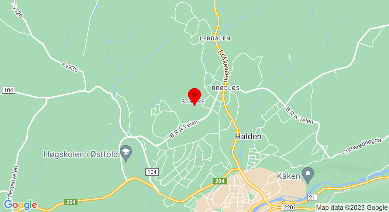 Google Map of https://www.google.com/maps/place/Strupeveien 18,1782+HALDEN