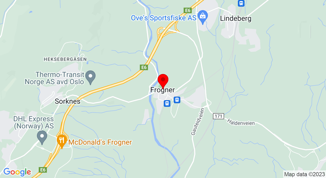 Google Map of https://www.google.com/maps/place/Trondheimsveien 362,2016+Frogner