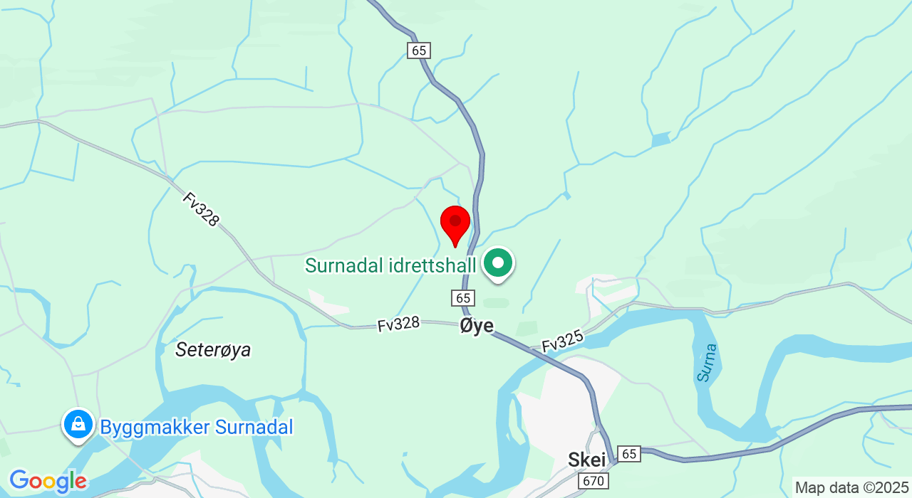 Google Map of https://www.google.com/maps/place/Åsskardvegen 176,6650+Surnadal
