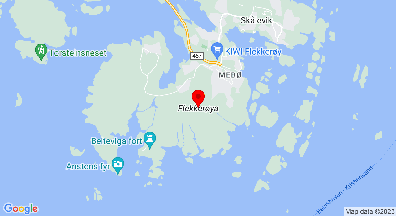 Google Map of Idda Arena kunstgress / Modena Arena Flekkerøya