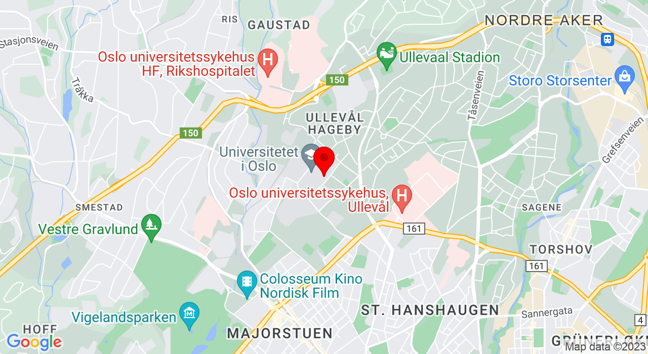 Google Map of https://www.google.com/maps/place/UiO : Realfagsbiblioteket