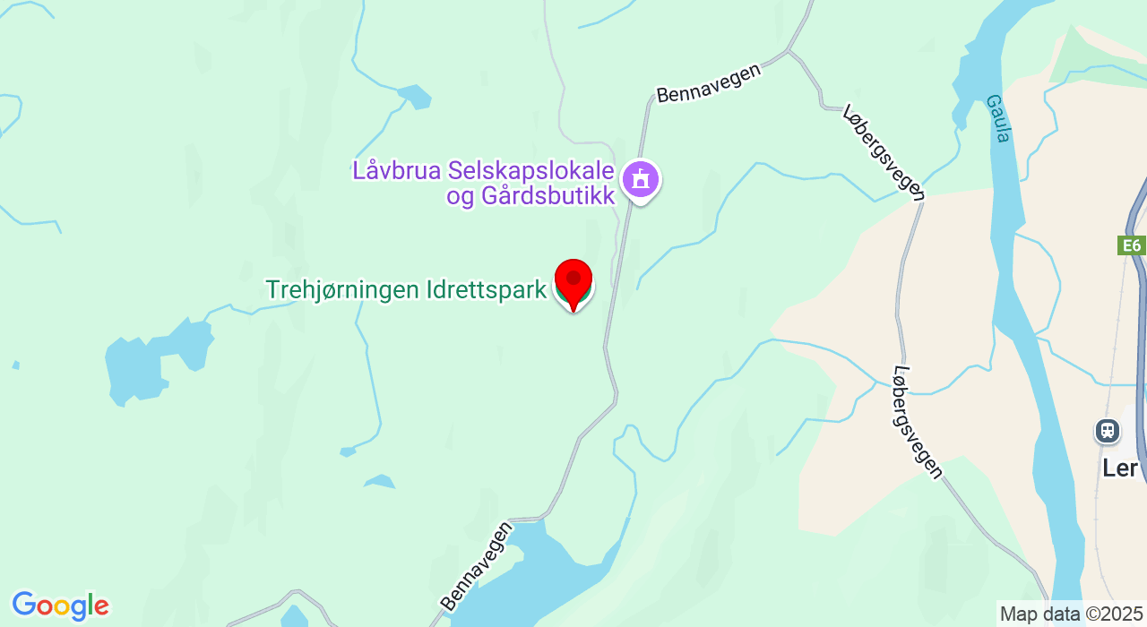 Google Map of https://www.google.com/maps/place/Trehjørningen Idrettspark,7228+Kvål