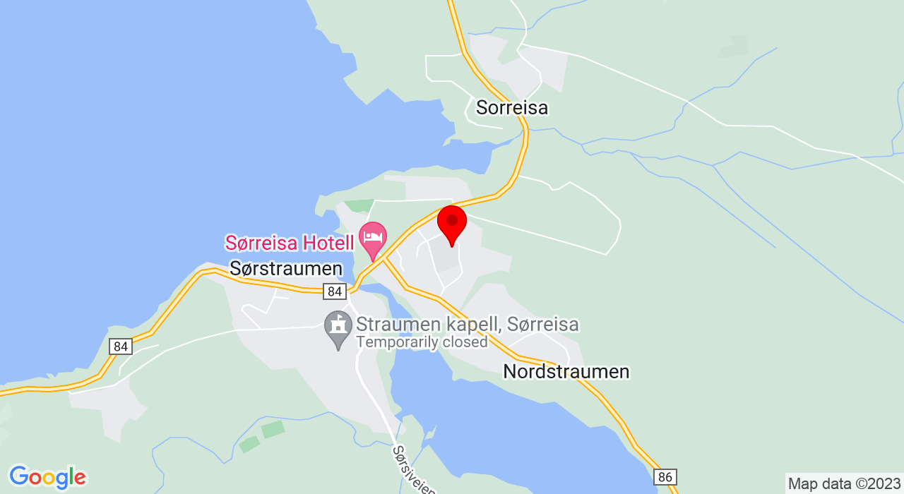 Google Map of https://www.google.com/maps/place/Skoleveien 12,9310+SØRREISA