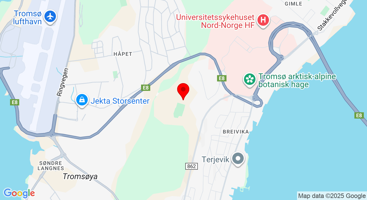 Google Map of https://www.google.com/maps/place/Tromsøhallen,Tromsø