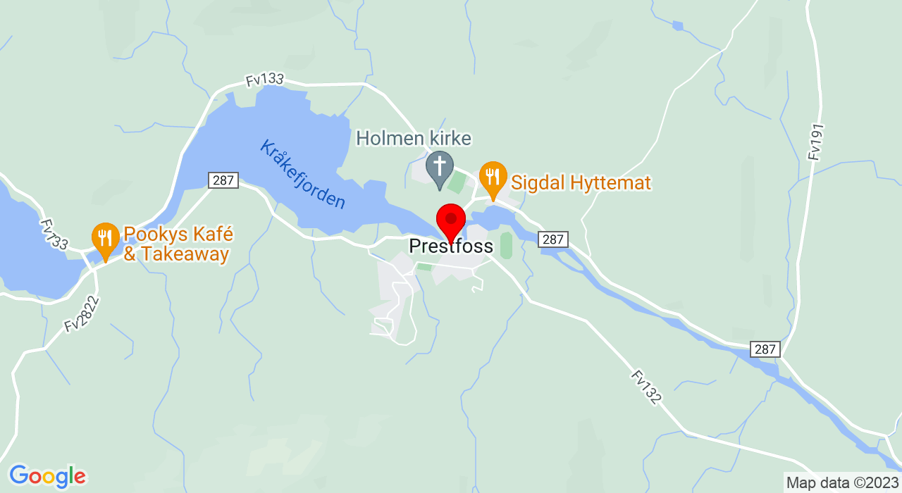 Google Map of https://www.google.com/maps/place/Sigdal,3350+PRESTFOSS