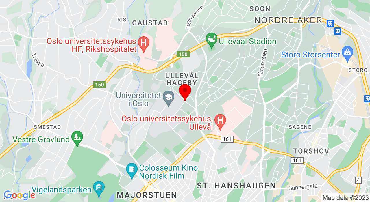 Google Map of Sal 4, Blindern Atlentica