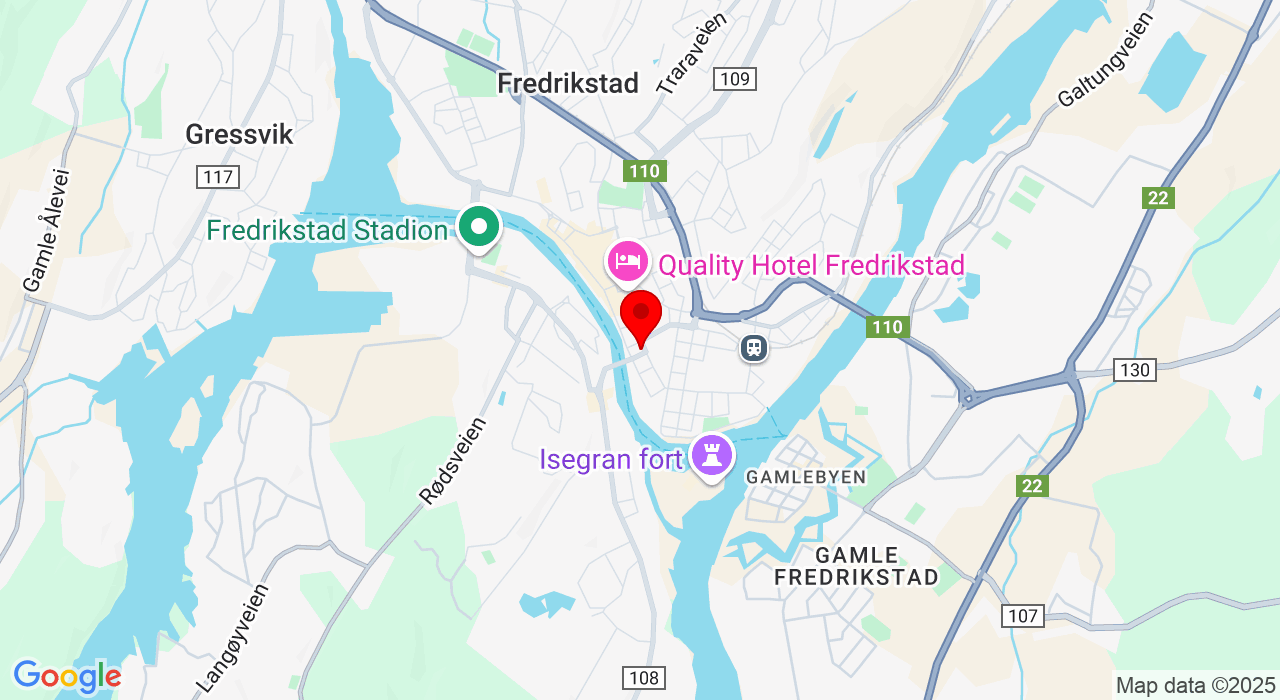 Google Map of https://www.google.com/maps/place/Nygaardsgata 9,1606+Fredrikstad