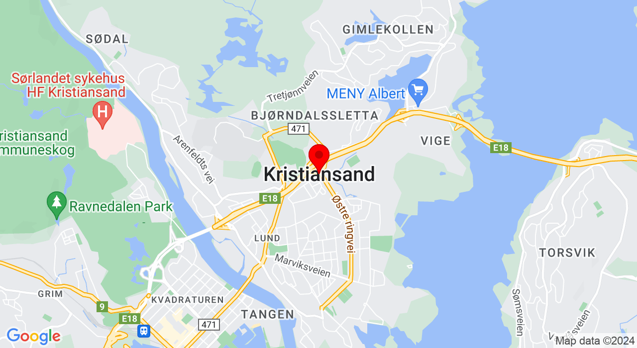 Google Map of https://www.google.com/maps/place/Fant Olsen ,Kristiansand