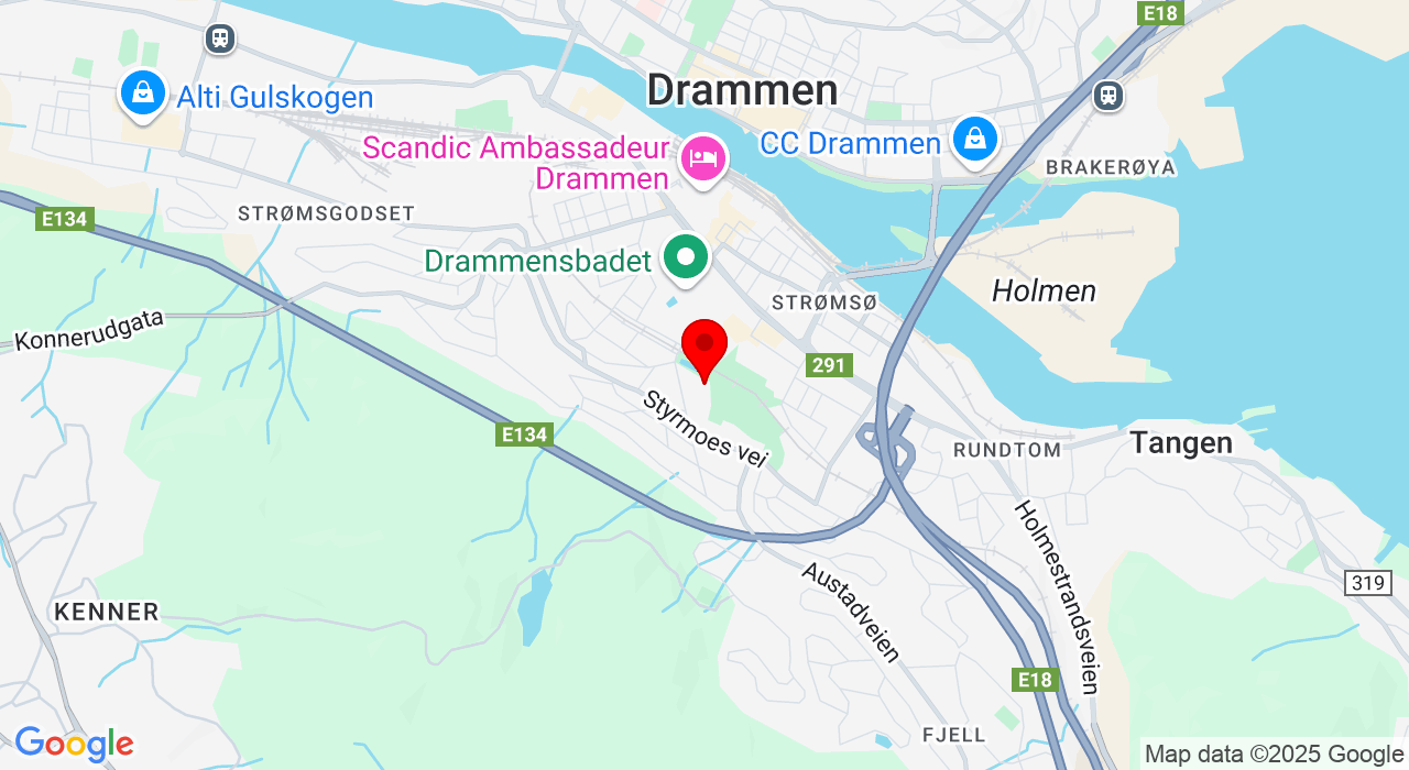 Google Map of https://www.google.com/maps/place/Damveien 8,3046+Drammen