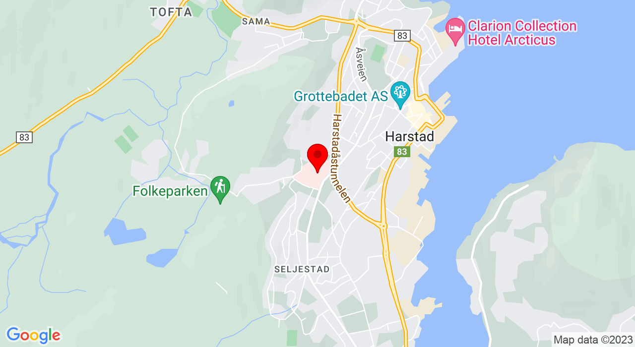 Google Map of Gymsal SPHR,UNN Harstad