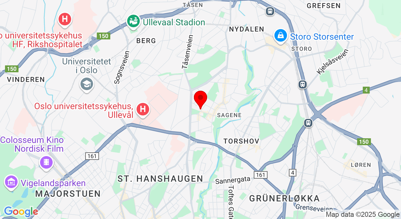 Google Map of https://www.google.com/maps/place/Yogahemsen Sagene Kunstsmie, Kristiansands gate 2,0463+Oslo