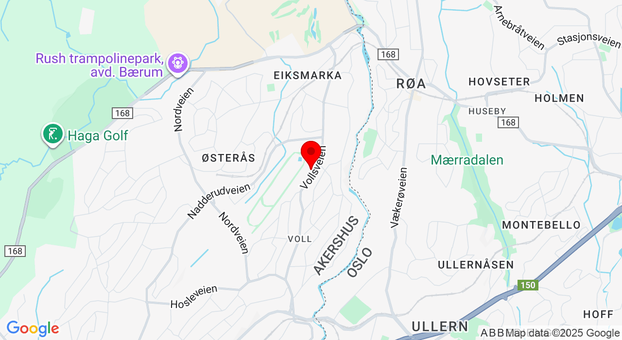 Google Map of https://www.google.com/maps/place/Øvrevoll Løpsbane,1358+Jar