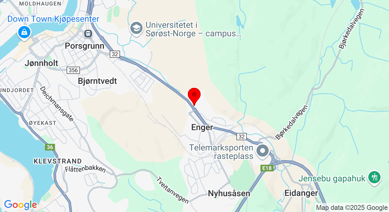Google Map of https://www.google.com/maps/place/Leirgata 12,3946+Porsgrunn