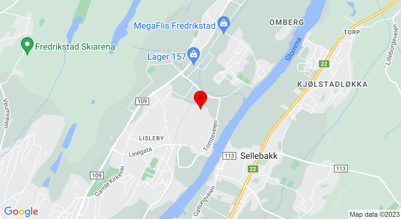 Google Map of https://www.google.com/maps/place/Produksjonsveien 16,1618+FREDRIKSTAD