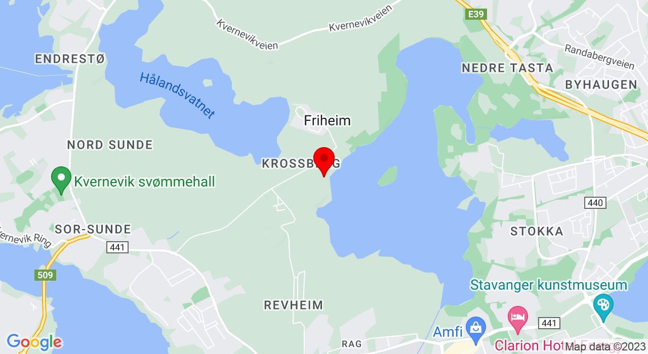 Google Map of Stavanger Roklub/klubbhuset og Speidermarka