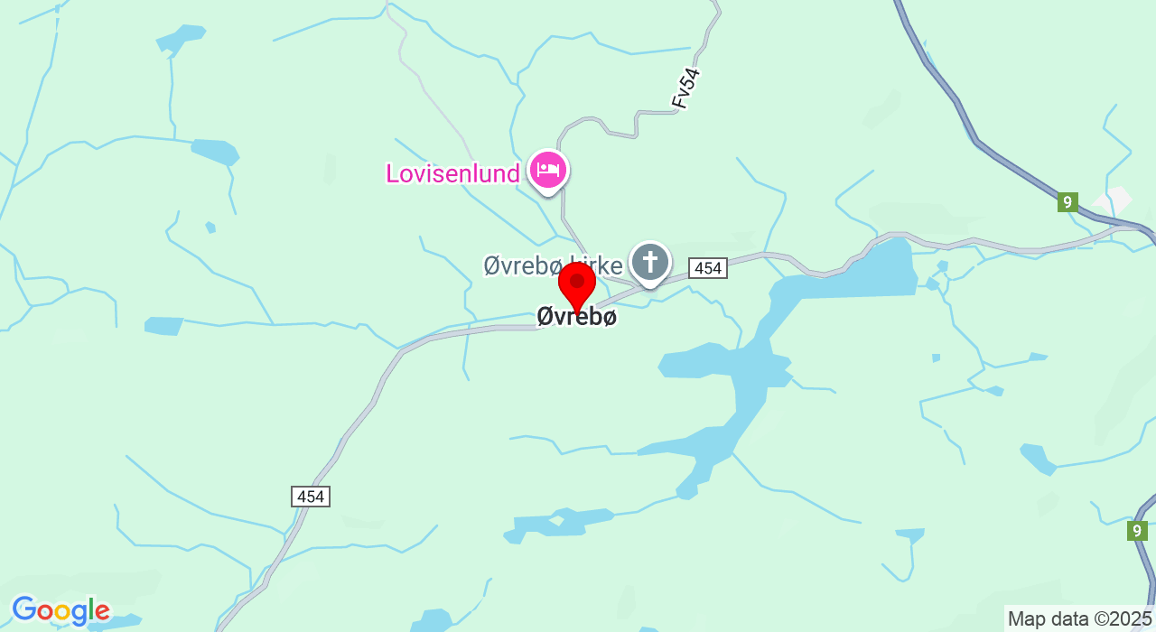 Google Map of https://www.google.com/maps/place/Unnamed Road,4715+Øvrebø
