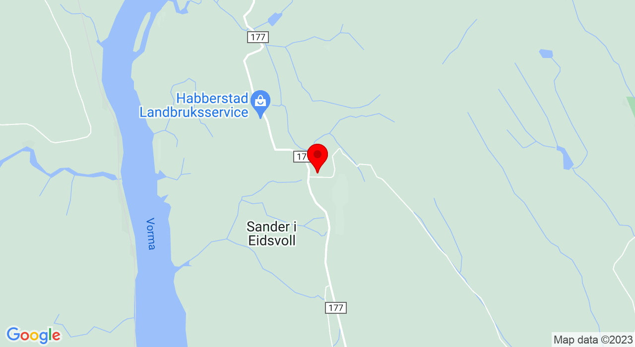 Google Map of https://www.google.com/maps/place/Hestdalsvegen 8,2080+Eidsvoll