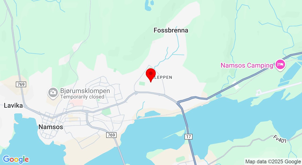 Google Map of https://www.google.com/maps/place/Namsoshallen, hallvegen 9,7805+Namsos
