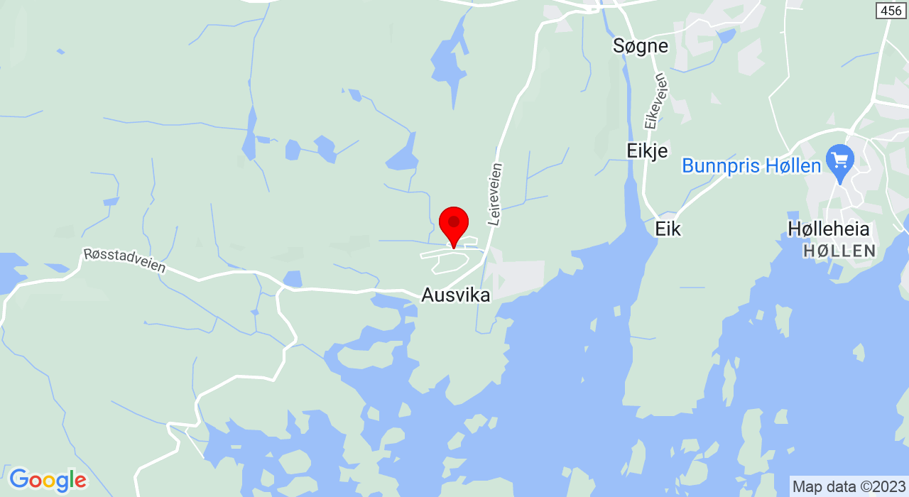 Google Map of Kjellandsheia Søgne,Søgne