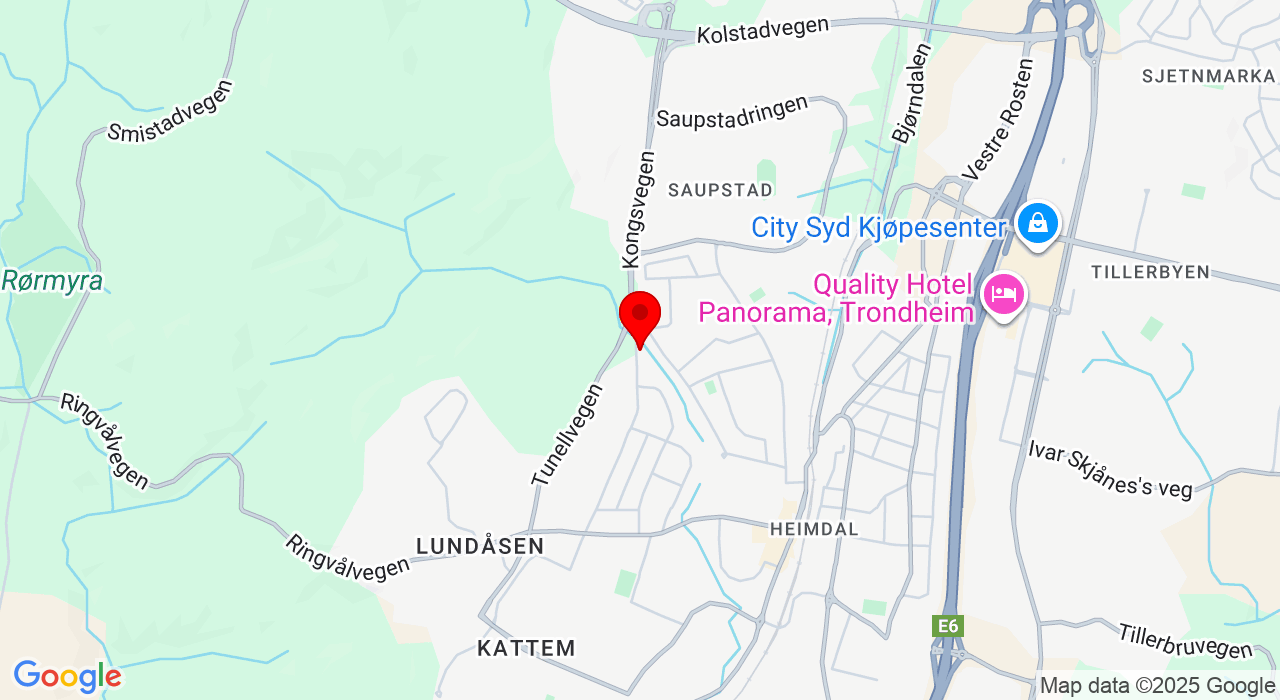 Google Map of https://www.google.com/maps/place/Kongsvegen 95,7088+Heimdal