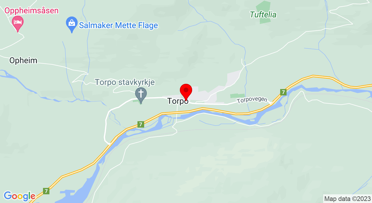 Google Map of https://www.google.com/maps/place/Torpo skule,3579+TORPO