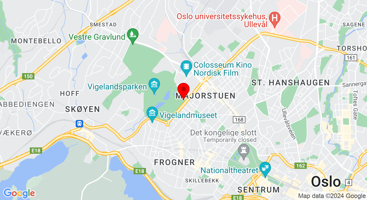 Google Map of https://www.google.com/maps/place/Kirkeveien 20