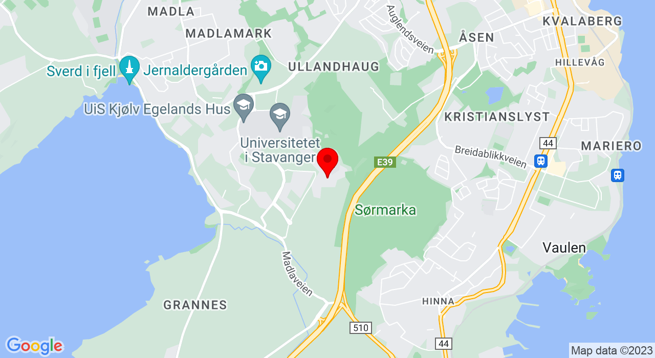 Google Map of https://www.google.com/maps/place/Professor Olav Hanssens vei 7A,4021+STAVANGER